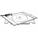 Konsola obrotowa fotela stalowa czarna – Sportscraft