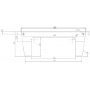 Konsola obrotowa fotela stalowa czarna – Sportscraft