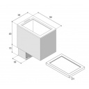 Lodówka kompresorowa TL43 40 l top-loading szara - Vitrifrigo