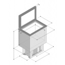 Lodówka kompresorowa top-loading kompaktowa szara - Vitrifrigo
