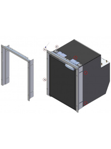 Ramka montażowa R121120.GK szara do C35BT/C39i - Vitrifrigo