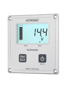 Woltomierz LCD S do akumulatorów 12/24 V srebrny - Votronic