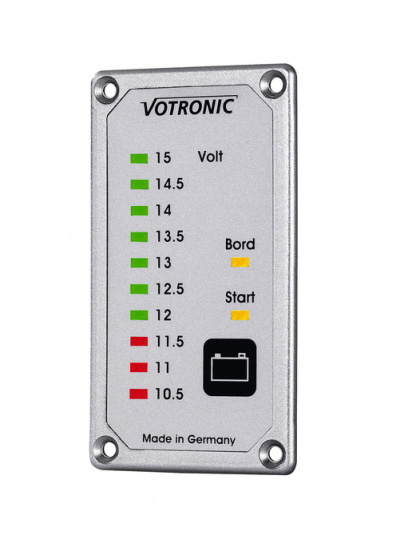Tester akumulatora Duo Battery Tester S LED srebrny - Votronic