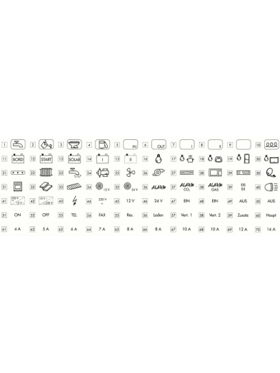Folia piktogramowa do paneli Votronic samoprzylepna - Votronic
