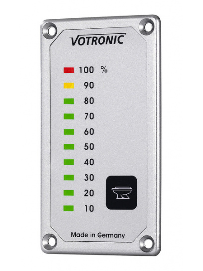 Wskaźnik poziomu zbiornika fekaliów S srebrny - Votronic