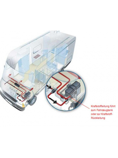 Przewód paliwowy elastyczny 1320134A zestaw naprawczy - Webasto