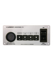 Kompaktpanel 714 USB-A / USB-C 5 A srebrny - Votronic