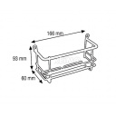 Półka ścienna na szampon do łazienki chromowana - Lippert
