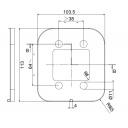 Tuleja dystansowa do zamka 7 mm duża szara - Zadi