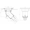 Wlew paliwa kątowy długi Ø50 mm czarny - Zadi
