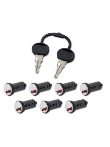 Cylinderki 7 szt. + kluczyki 2 szt. - Zadi