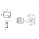 Zamek do drzwi kampera Eurogarage bez cylinderka czarny - Zadi