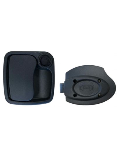 Zamek do drzwi kampera Eurogarage bez cylinderka czarny - Zadi