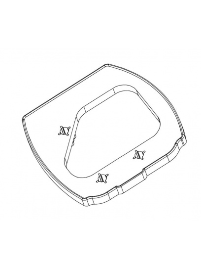 Płytka dystansowa podkładka zamka drzwi kampera 6 mm czarna - Zadi