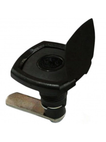 Zamek pojemnika na butle z klapką bez cylinderka czarny - Zadi