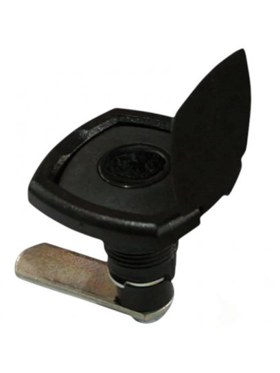 Zamek pojemnika na butle z klapką bez cylinderka czarny - Zadi