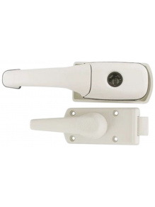 Zamek do drzwi kampera Roulotte bez cylinderka prawy biały - Zadi