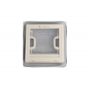 Okno dachowe 28x28 z kopułą dymioną i moskitierą, białe - MPK