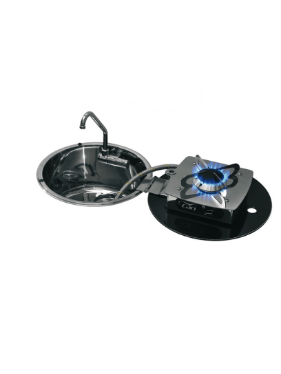 Składany zestaw kuchenka-zlew Ø30 cm - Can