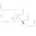 Elektryczny stopień 3-stopniowy 530 mm, silnik prawy (wysokość wejścia 80–90 cm) - Lippert