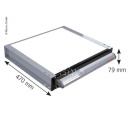 Stopień elektryczny 12V 70 cm, udźwig 200 kg, czarny – Project2000