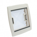 Okno dachowe 40x40 z szybą opalową, roletą i moskitierą - MPK