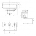 Zamek zatrzaskowy z osłoną do kampera h41 mm prawy czarny - Zadi