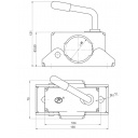 Obejma koła manewrowego Ø48 mm CO-01 - Steelpress
