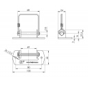 Uchwyt zawiasu przyczepy Ø8 mm UZ-05 + kabłąk - Steelpress