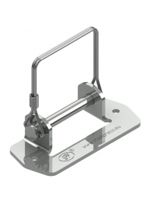 Uchwyt zawiasu przyczepy Ø8 mm UZ-05 + kabłąk - Steelpress