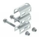 Zaczep kulowy 3000 Ø50 rozs.40-55 poziomo/pionowo + zestaw redukcji + osłona + mieszek - Steelpress