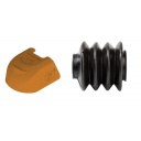 Zaczep kulowy 3000 Ø50 rozs.40-55 poziomo/pionowo + zestaw redukcji + osłona + mieszek - Steelpress