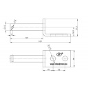 Uchwyt zawiasu burty przyczepy Ø12 mm UZ-01B - Steelpress