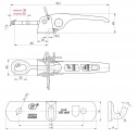 Zaczep burtowy przyczepy ZB-03 + zapinacz z uchem Z-03 - Steelpress