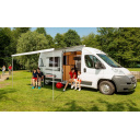 Markiza dachowa w kasecie F80s 425 Deep Black Royal Grey - Fiamma