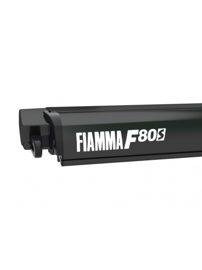 Markiza dachowa w kasecie F80s 425 Deep Black Royal Grey - Fiamma