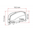 Markiza dachowa w kasecie F80s 400 Titanium Royal Grey - Fiamma