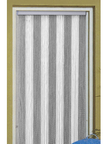 Zasłona drzwiowa Korda 60x190 cm biało/szara - Arisol
