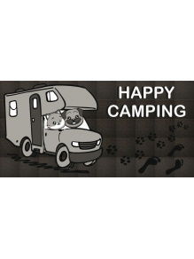 Wycieraczka do przyczepy kampera Flomat Happy Camping 50x25 cm - Arisol