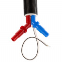 Kran składany Arona ciepła/zimna woda czarny/chrom - Comet