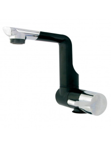 Kran składany Arona zimna woda czarny/chrom - Comet