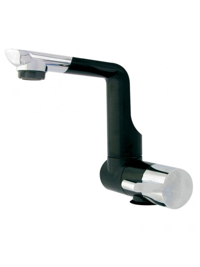 Kran składany Arona zimna woda czarny/chrom - Comet