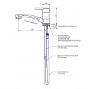 Bateria jednouchwytowa Parma z prysznicem Novo - Comet