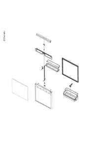 Drzwi kompletne do lodówki CRP40 - Dometic