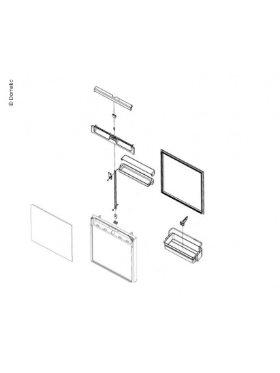 Drzwi kompletne do lodówki CRP40 - Dometic