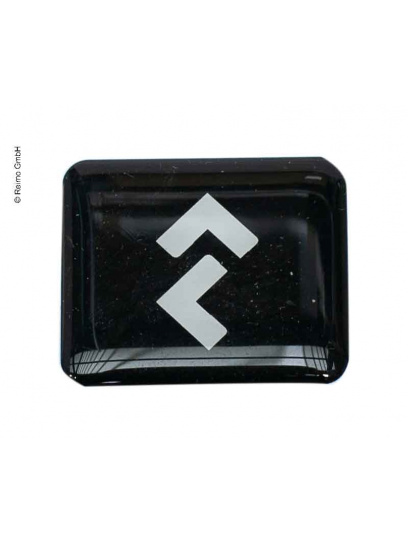 Tabliczka logo Dometic czarna element ozdobny - Dometic