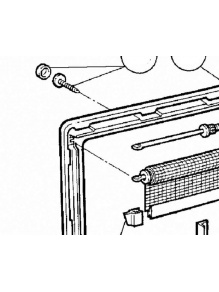 Zestaw mocujący ramy wewnętrznej beżowy - Dometic