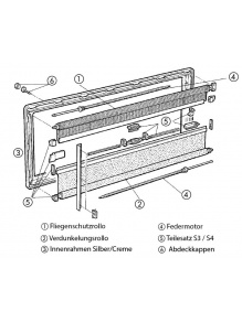 Rama wewnętrzna S4 900x450 szara - Dometic