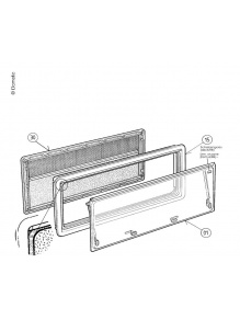 Skrzydło okna S3 550x600 - Dometic