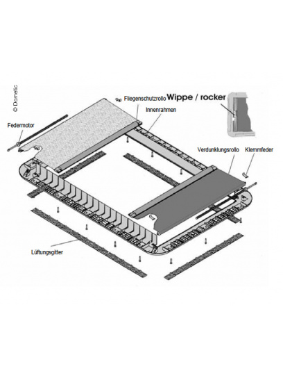 Roleta zaciemniająca plisowana Heki II deLuxe - Dometic
